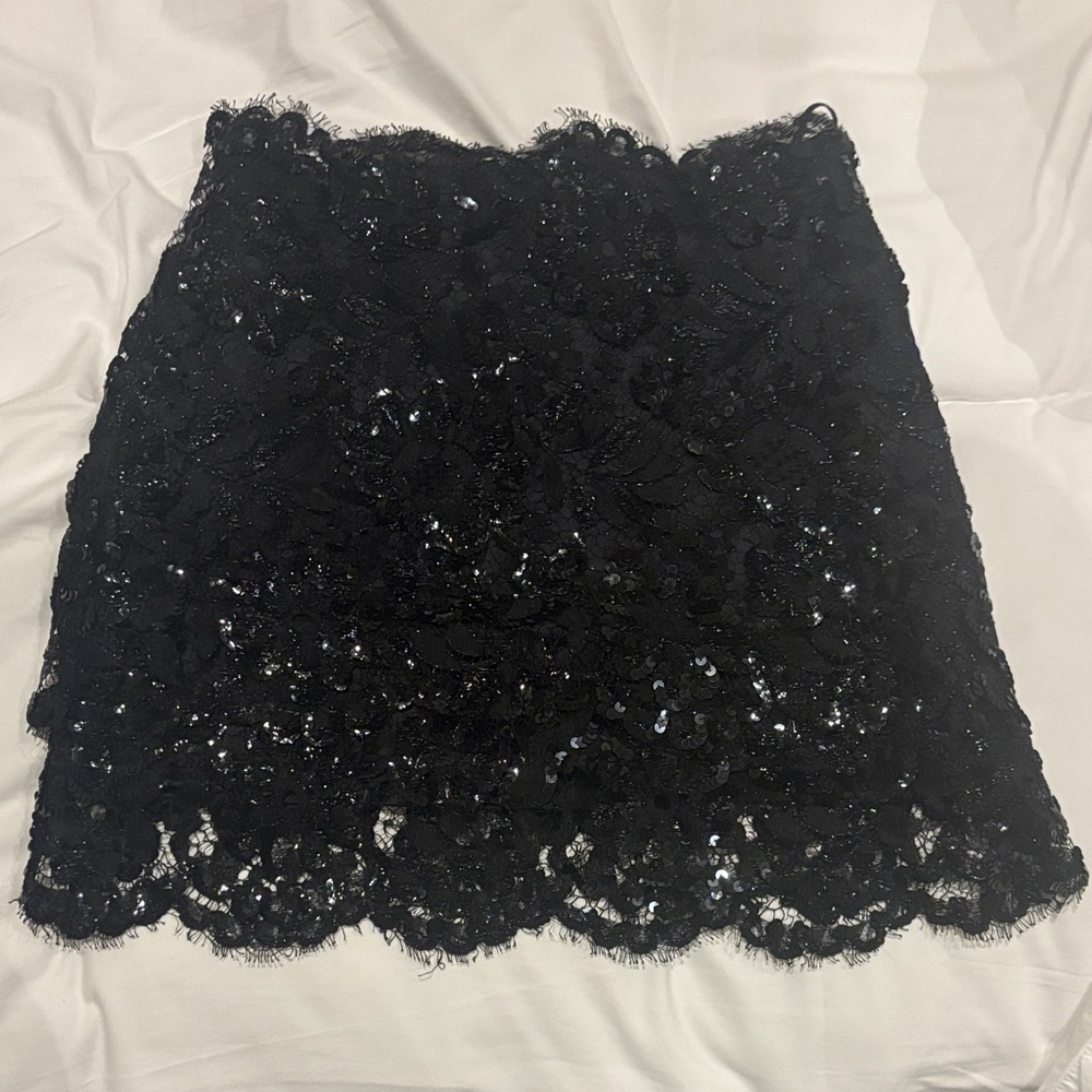 Elegant Black Lace Skirt